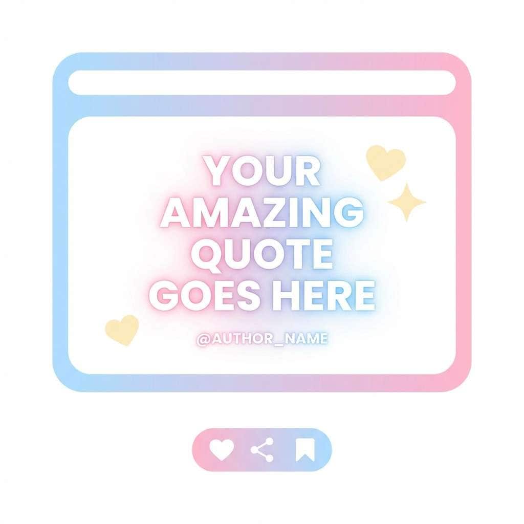 cotton candy quote template