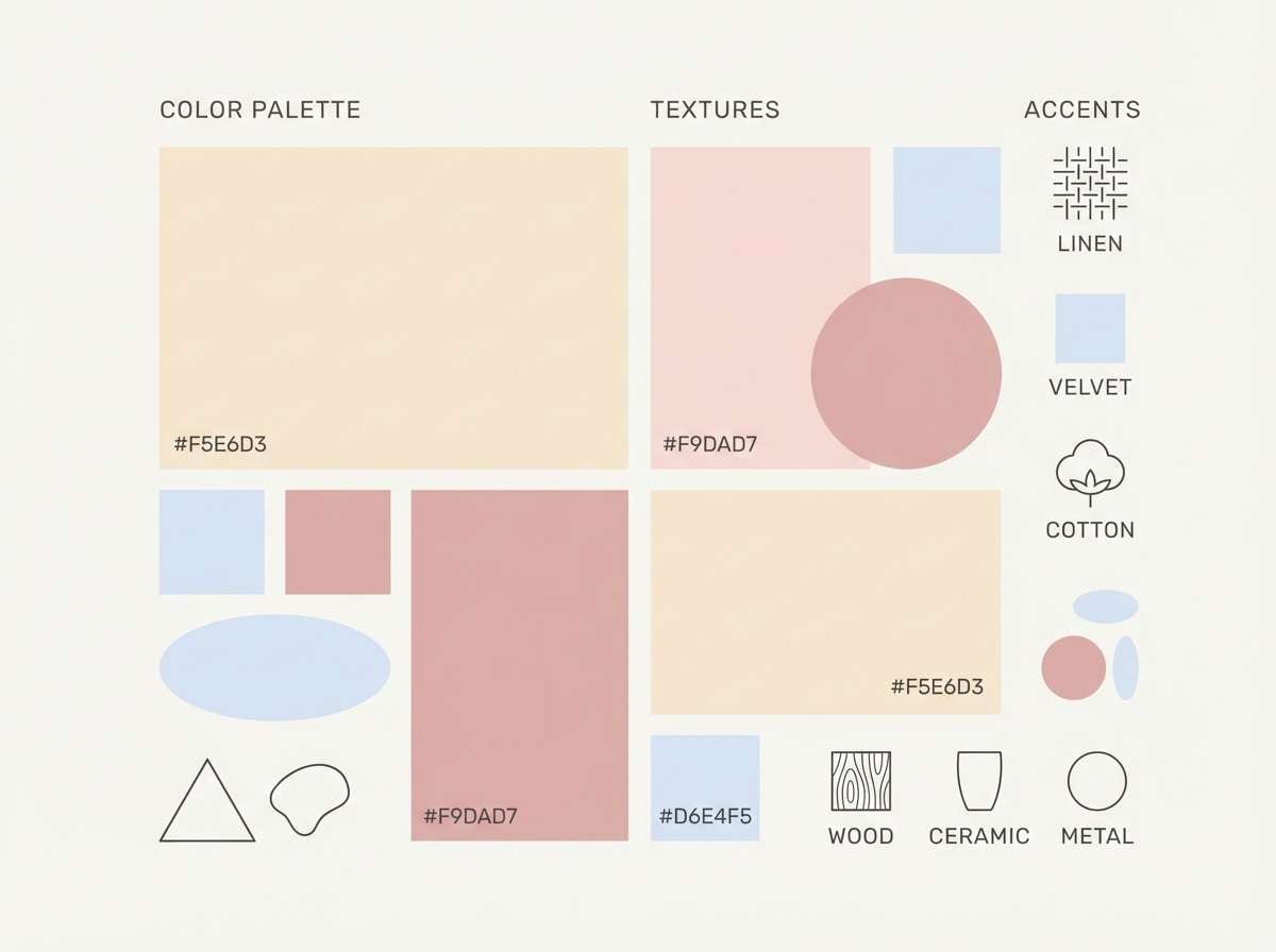 blush sand mood board