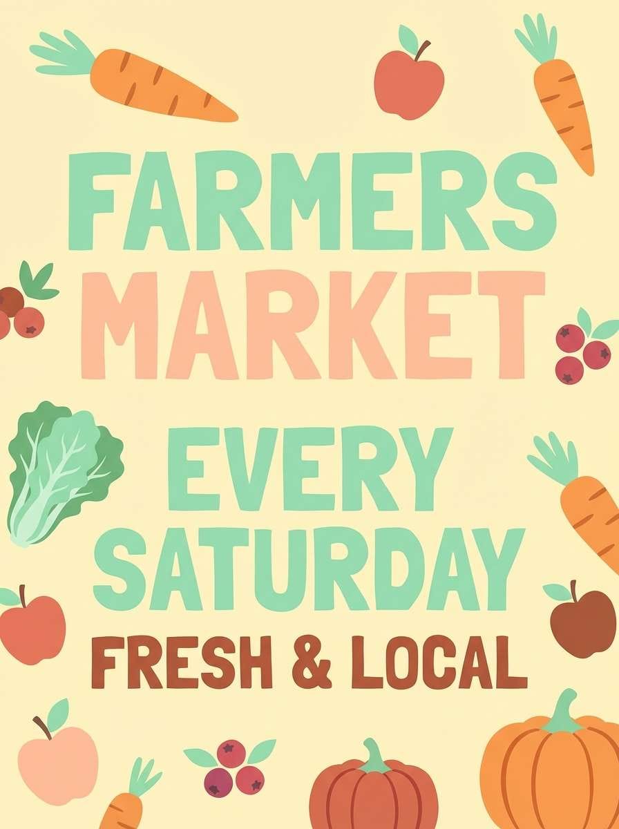 spring market poster