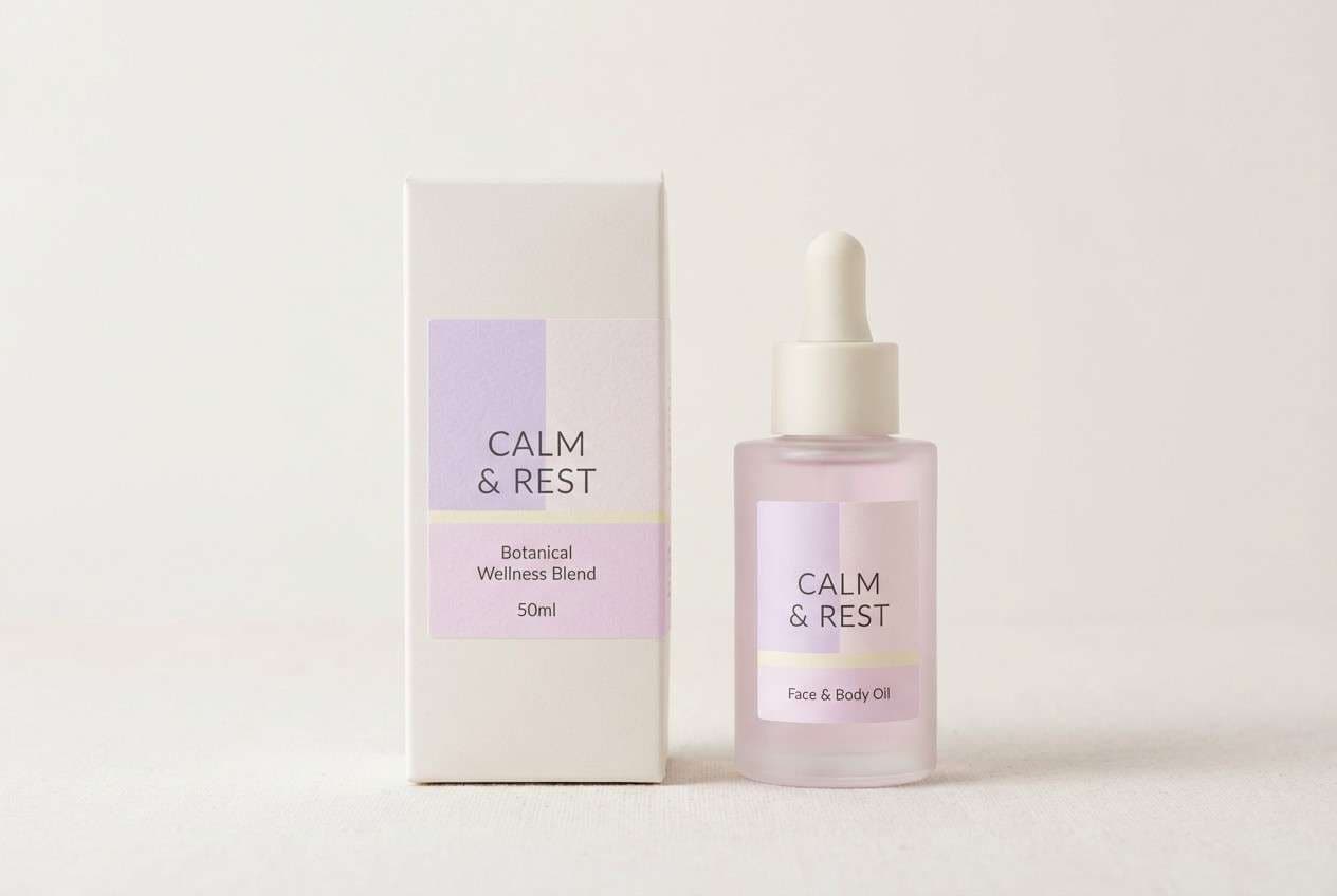 lavender wellness packaging