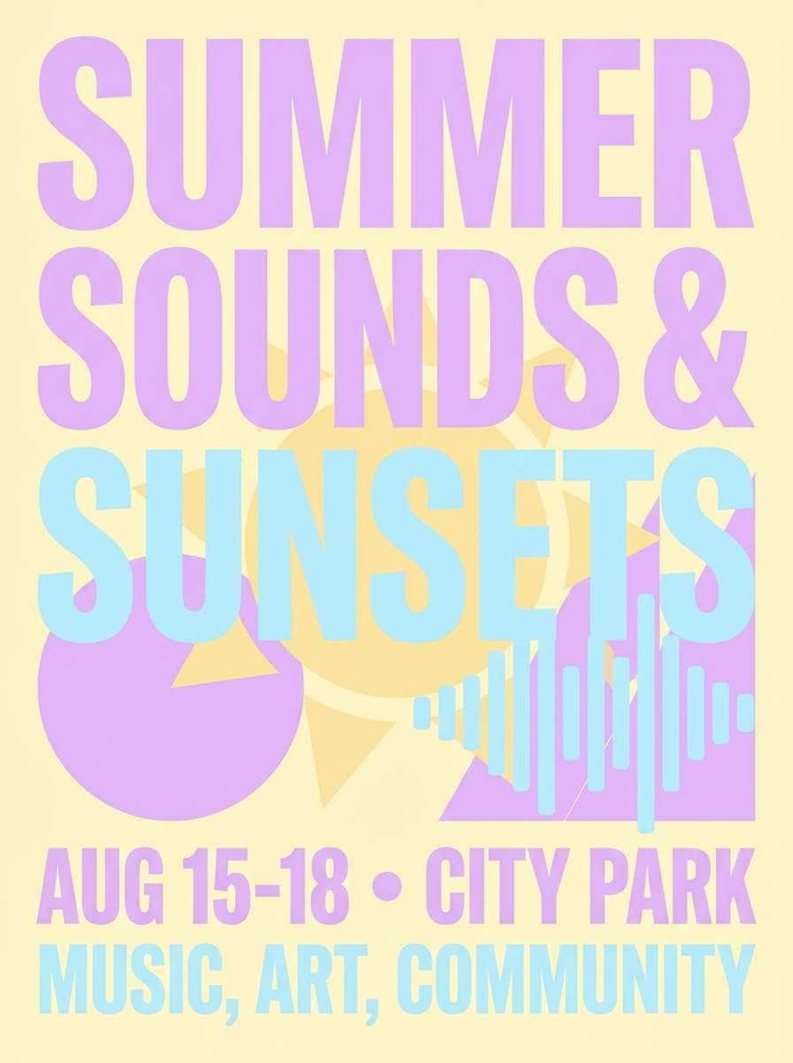 lilac summer event poster