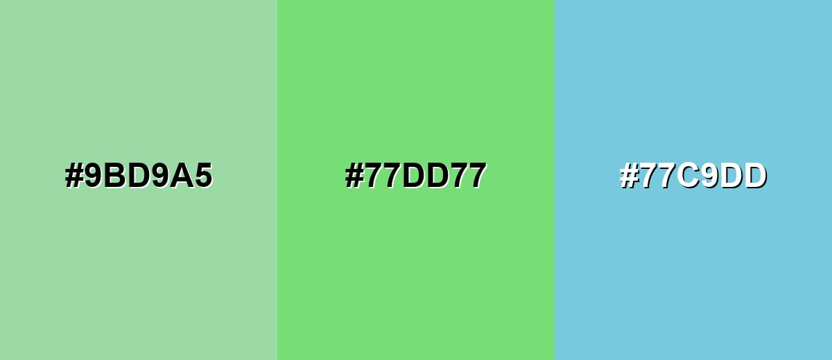 analogous color for pastel-green-color