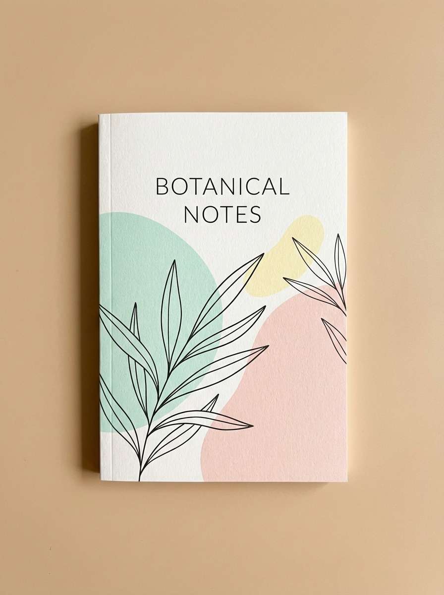 botanical notebook cover
