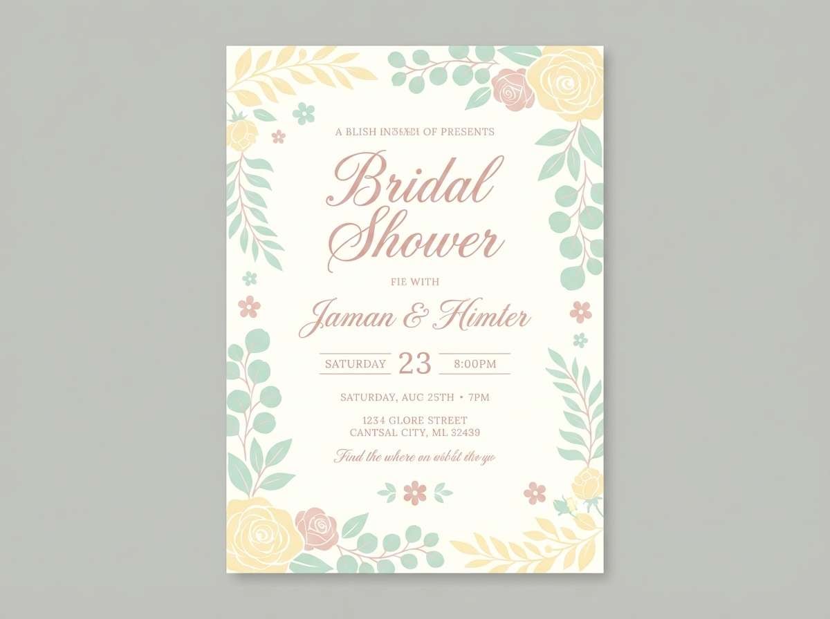 bridal shower invite