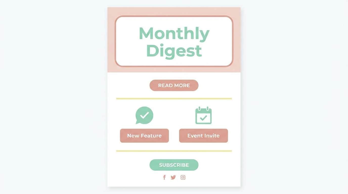 pastel wellness newsletter