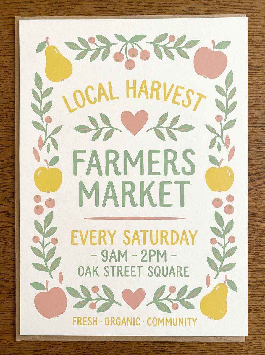 farmers market poster