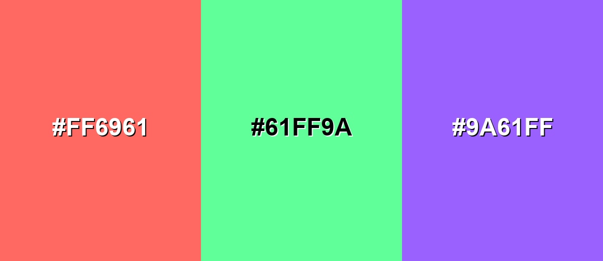 triadic combinations of pastel-red