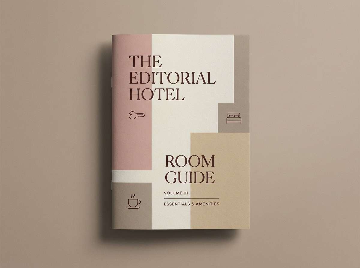 hotel guide in dusty rosewood