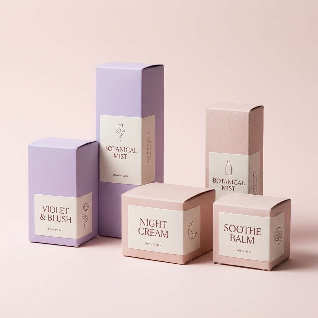 beauty packaging studio shot