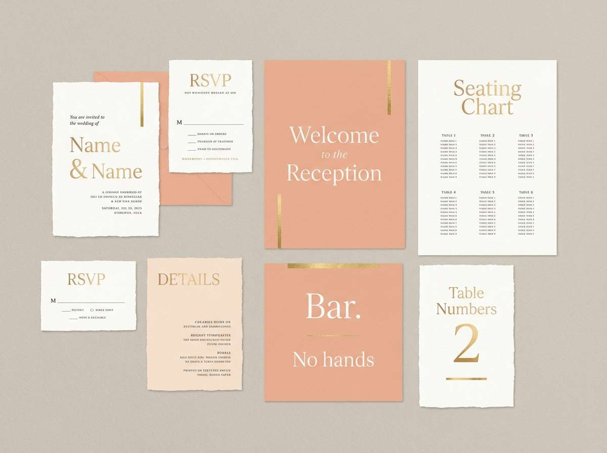 wedding signage set