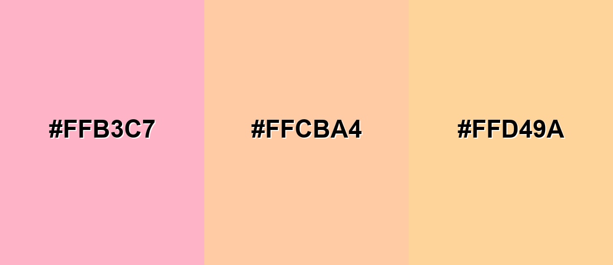 analogous color for peach-color