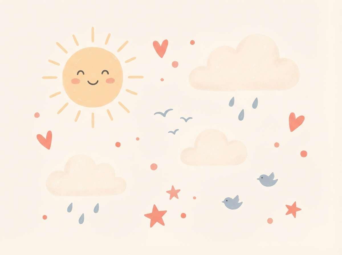 warm pastel nursery art