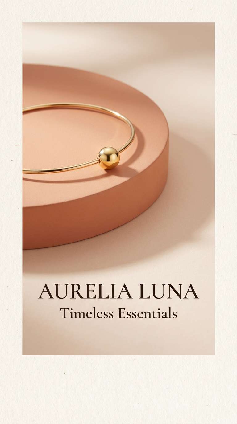 luxe peach gold jewelry ad
