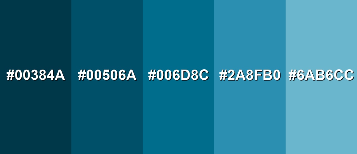 shades and variations of peacock-blue-color