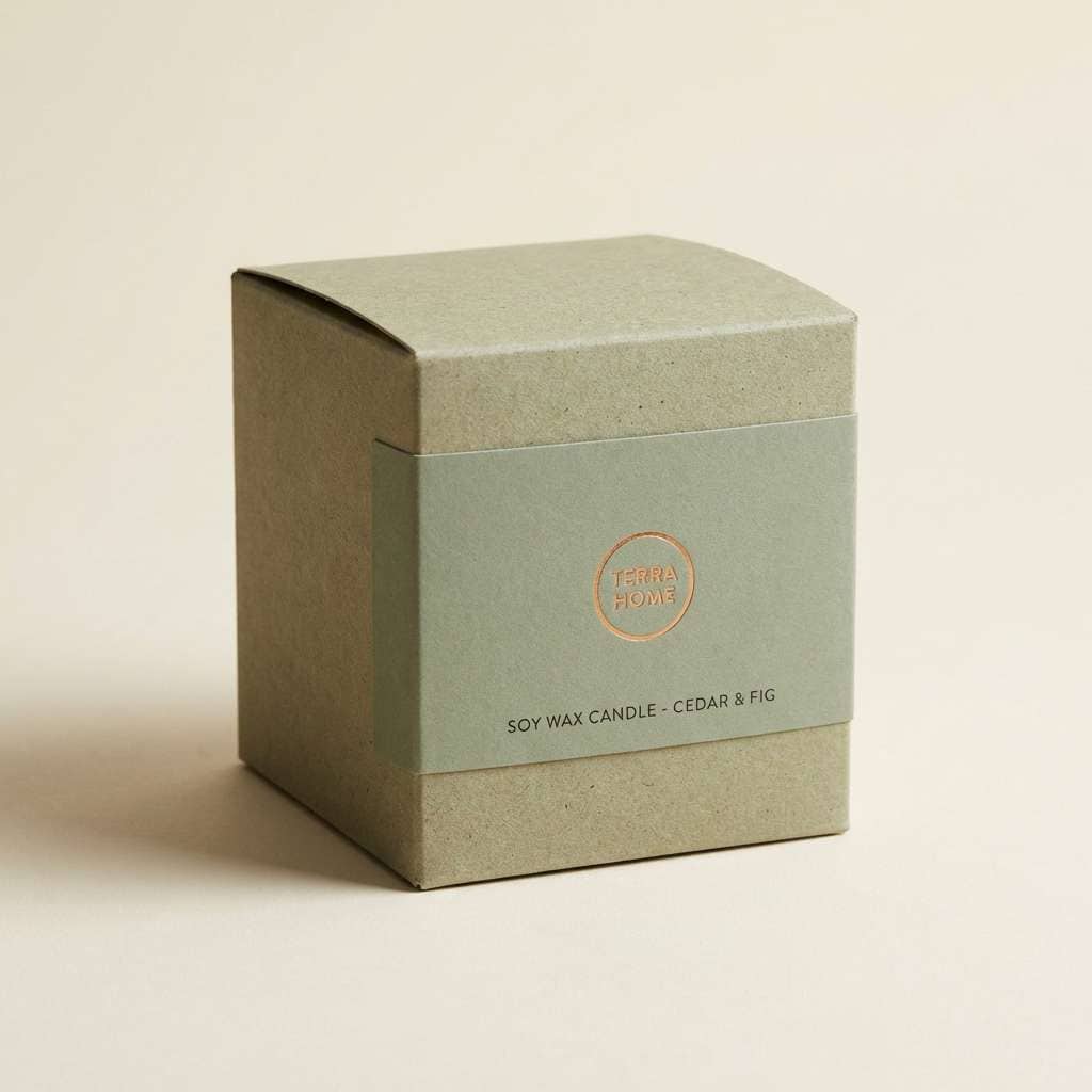 celadon copper packaging using peacock colors