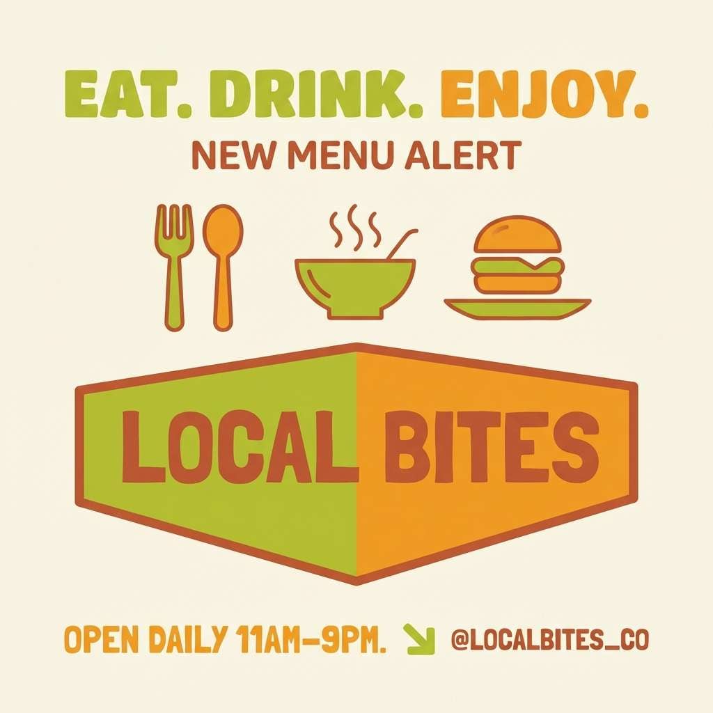 restaurant promo poster