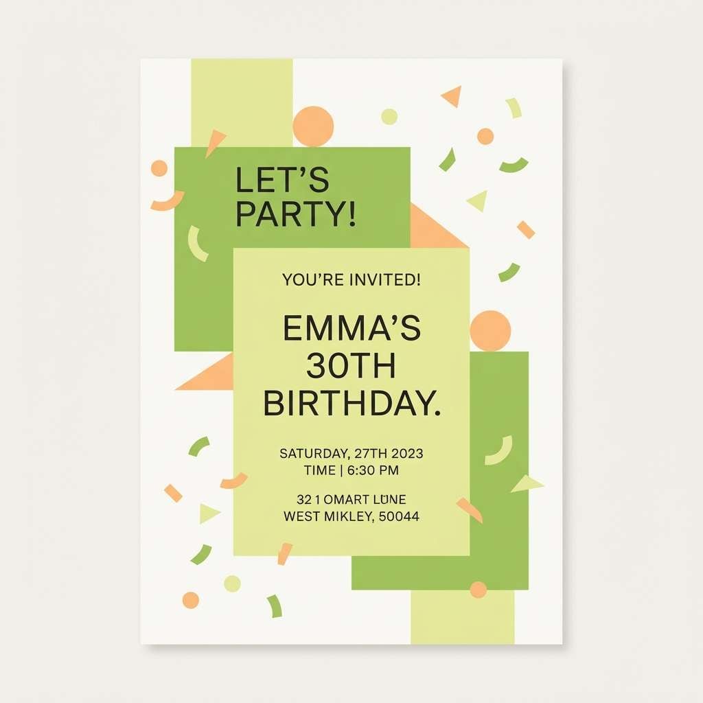 birthday invitation design