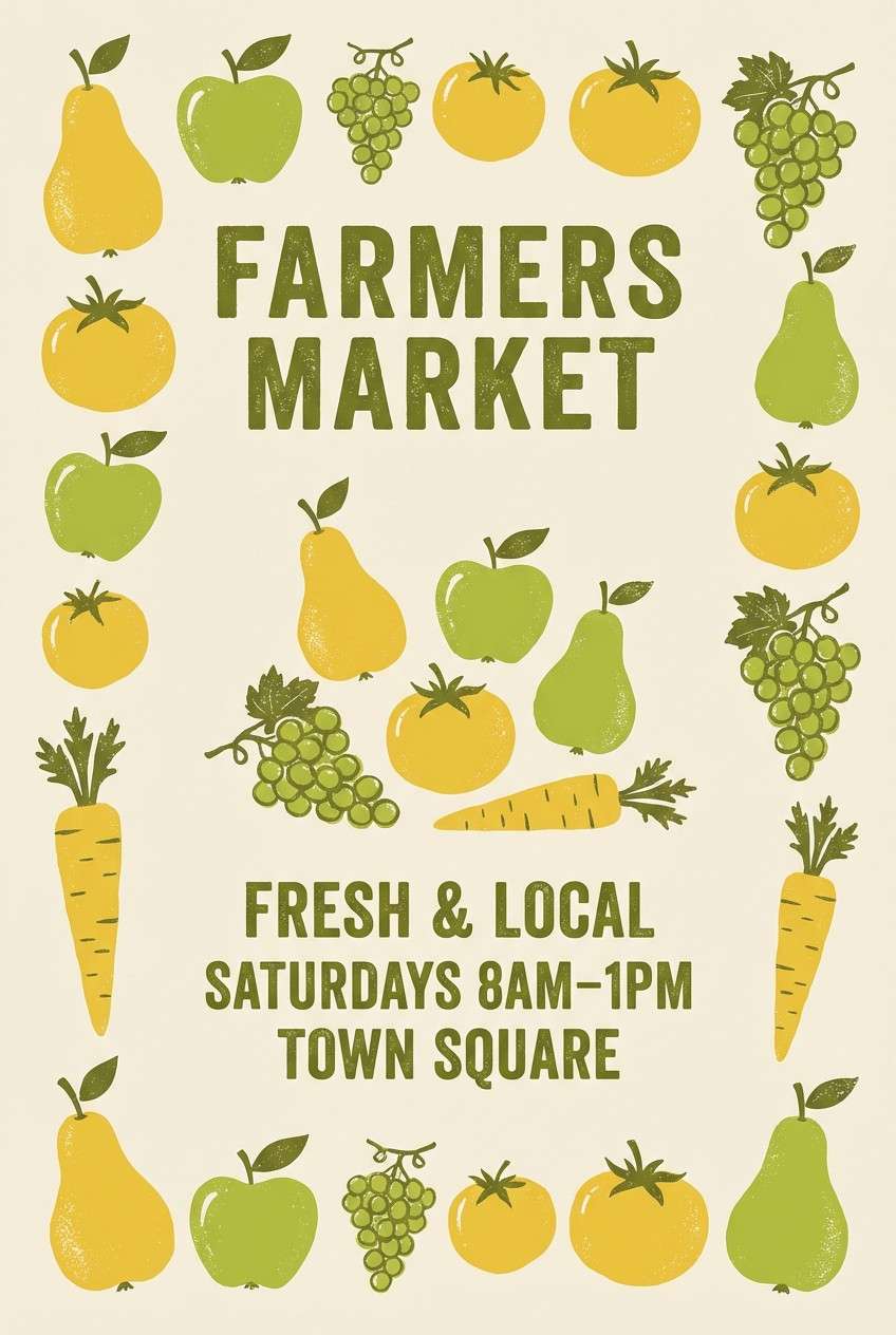 farmers market poster