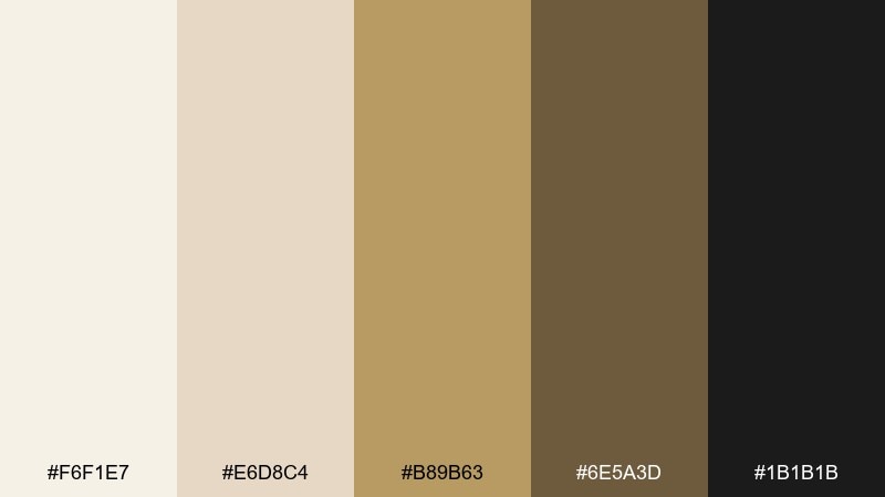 pearl and brass great gatsby color palette with hex codes