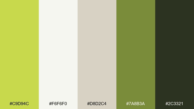 pearl and peridot peridot color palette with hex codes