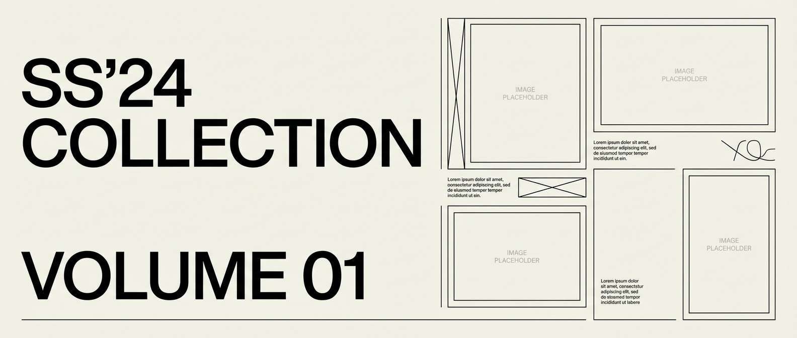 fashion lookbook layout design