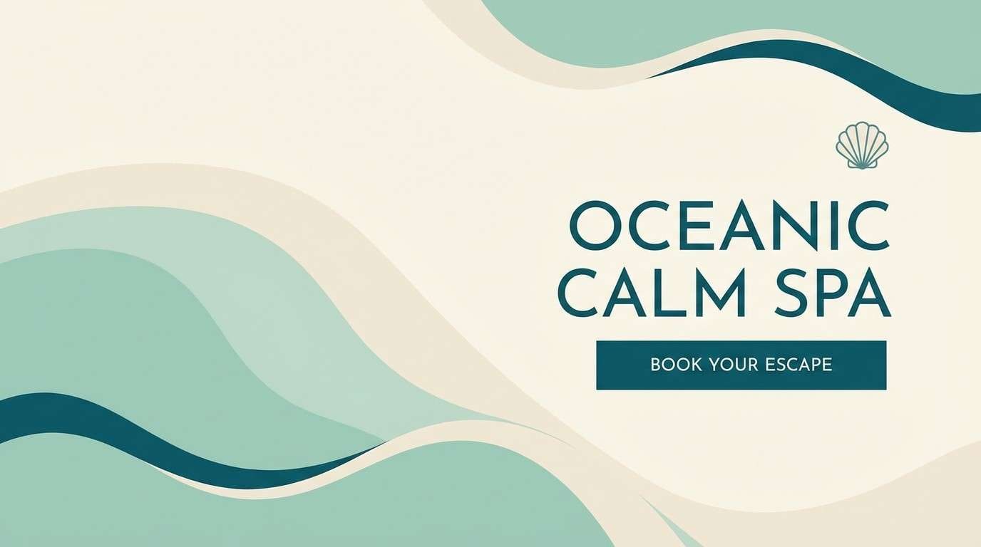 spa website hero design