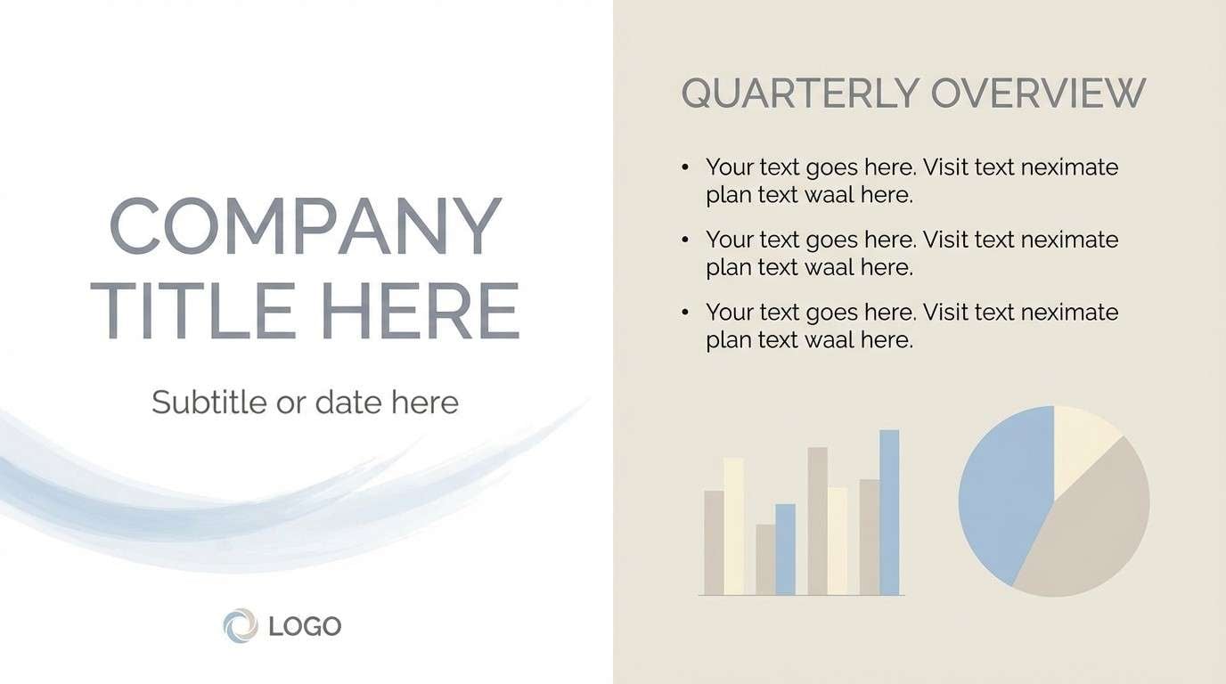 clean corporate slide template