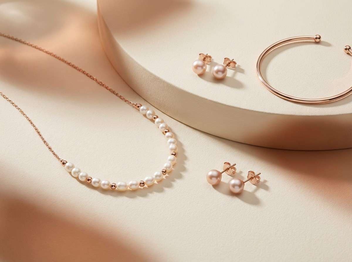 rose gold jewelry ad