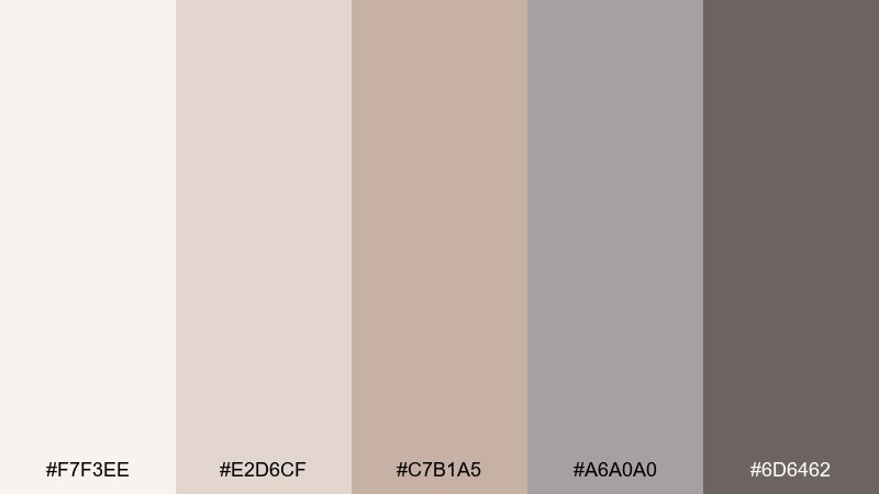 pearl powder edwardian color palette with hex codes