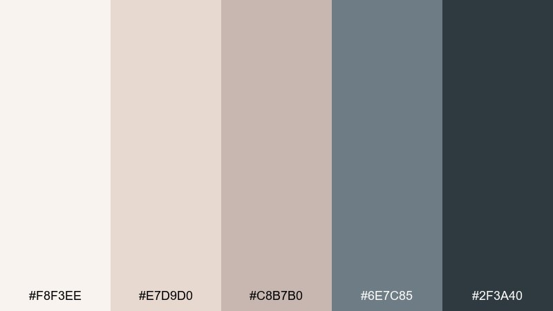 pearl shore island color palette with hex codes