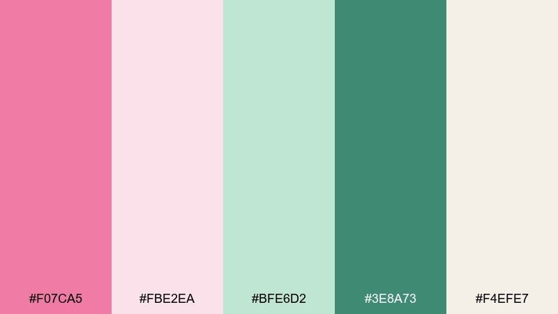 peony eucalyptus color palette with hex codes