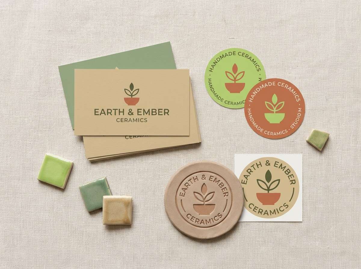 ceramics studio brand kit