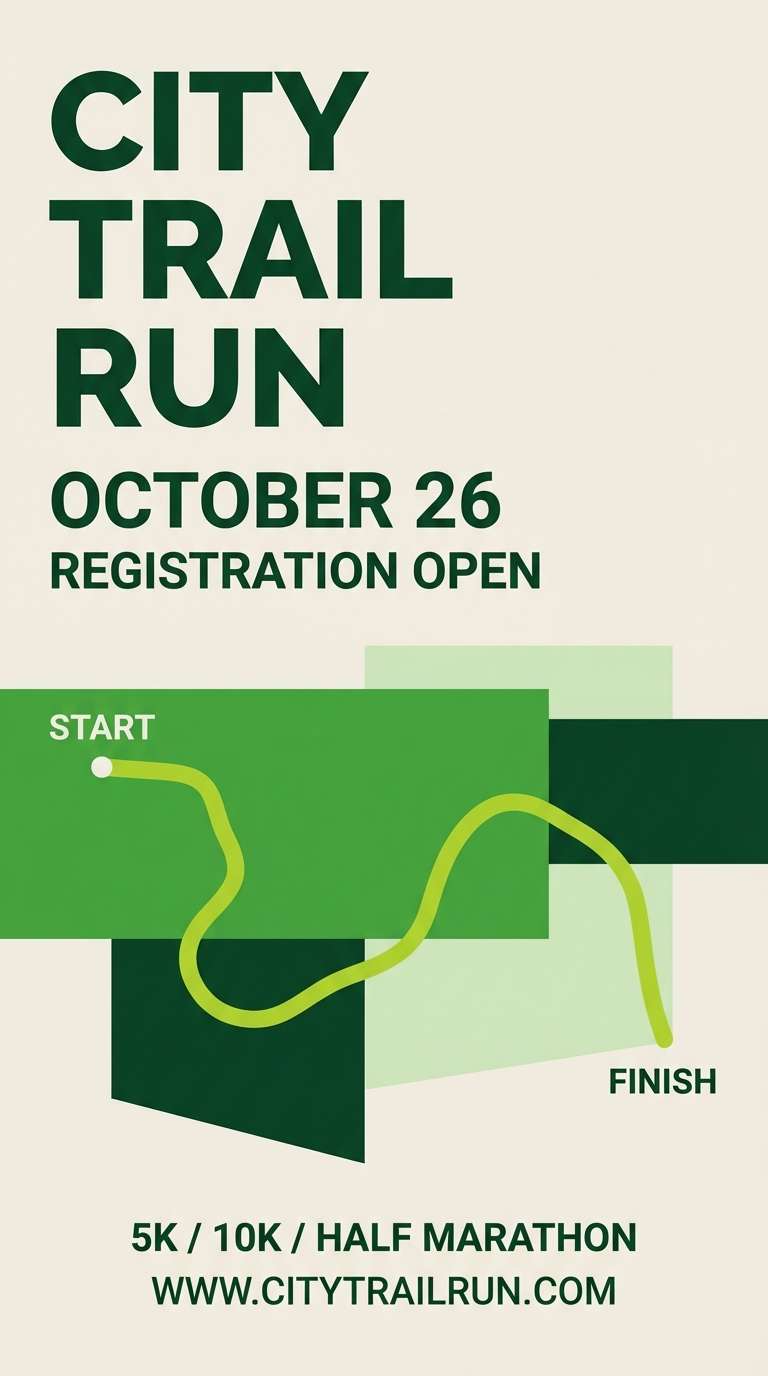 running event poster design