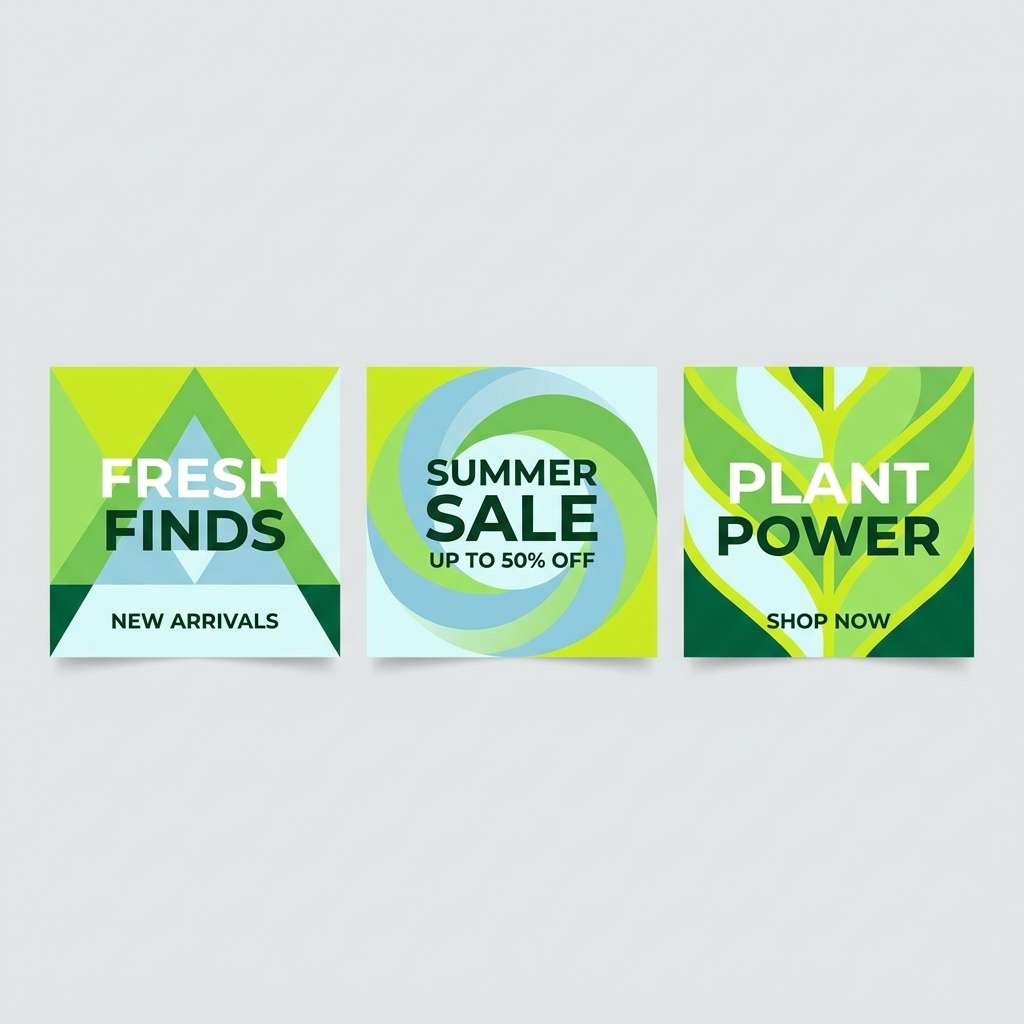 summer social promo tiles