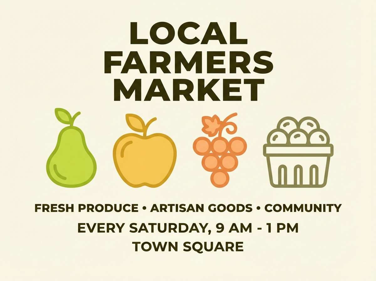 farmers market flyer