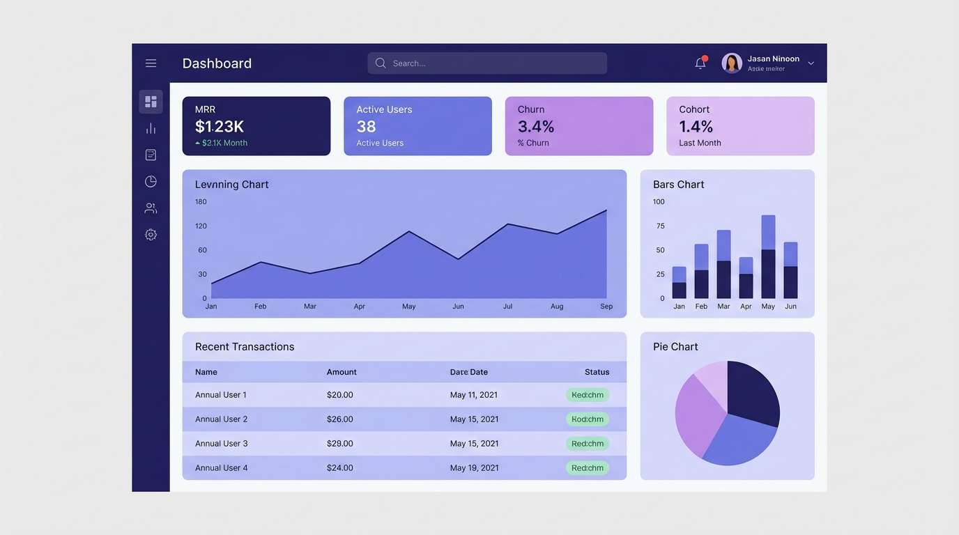 saas dashboard ui