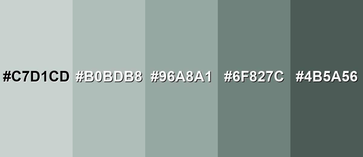 shades and variations of pewter-color