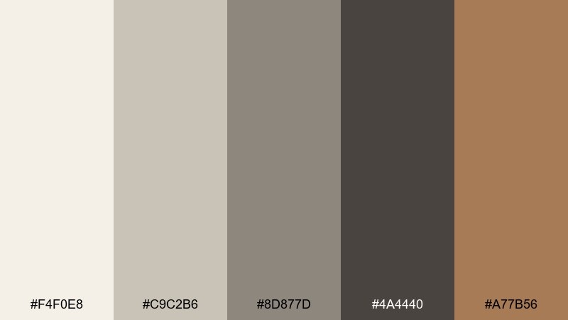 pewter halo baroque color palette with hex codes