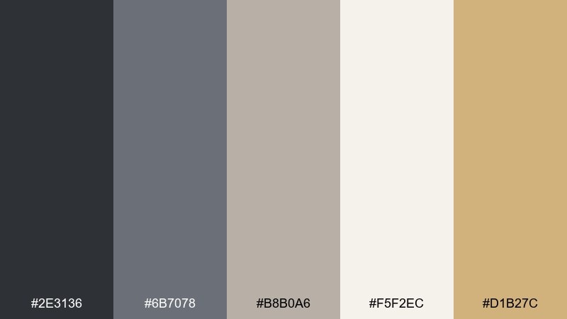 pewter regency luxury color palette with hex codes