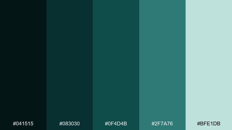 phantom teal haunted house color palette with hex codes