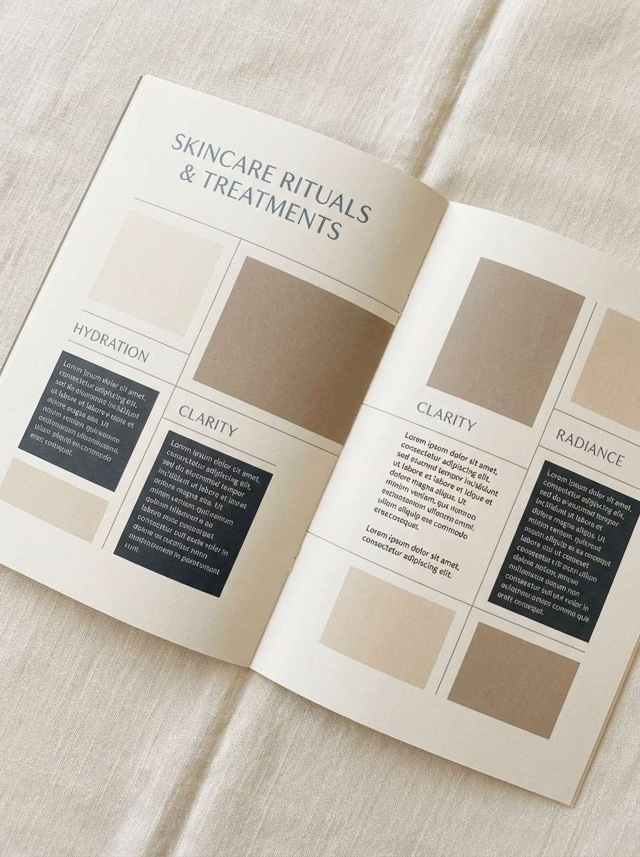 cream brochure layout