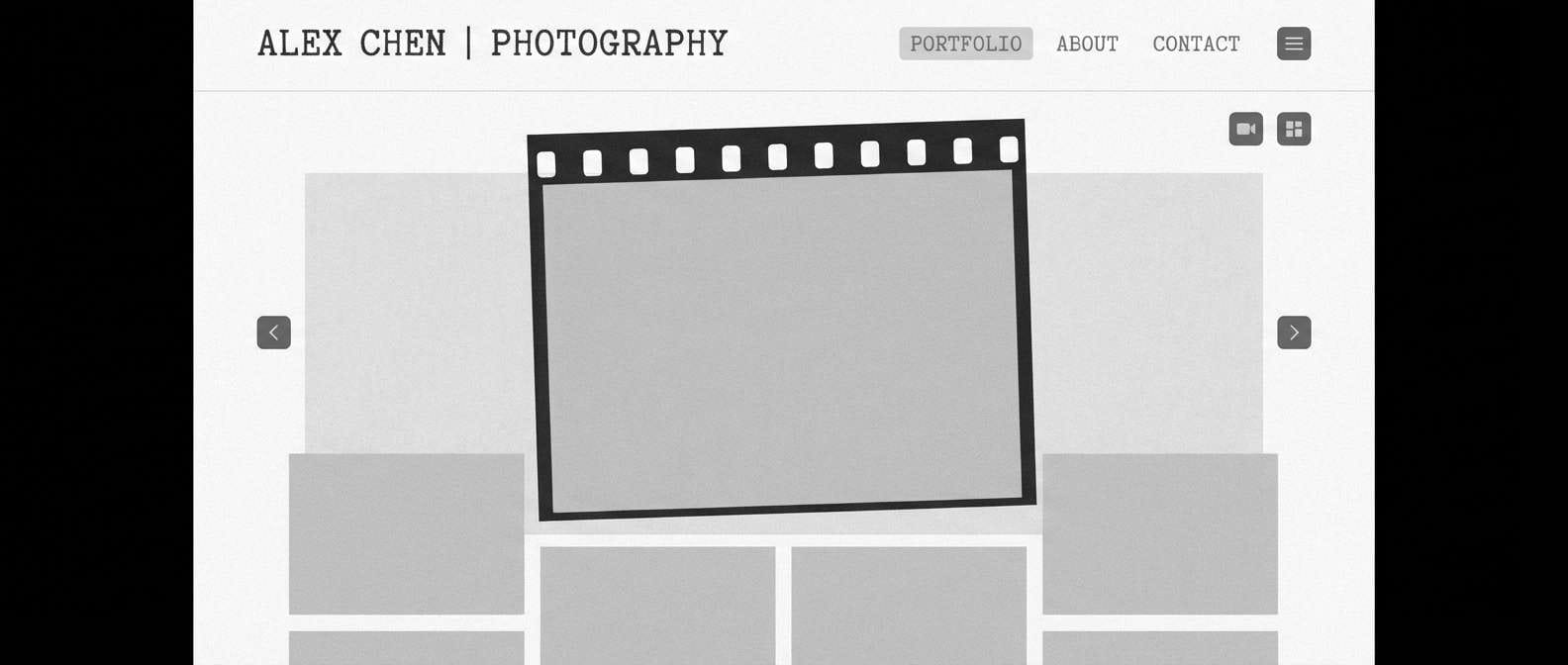 photography portfolio layout