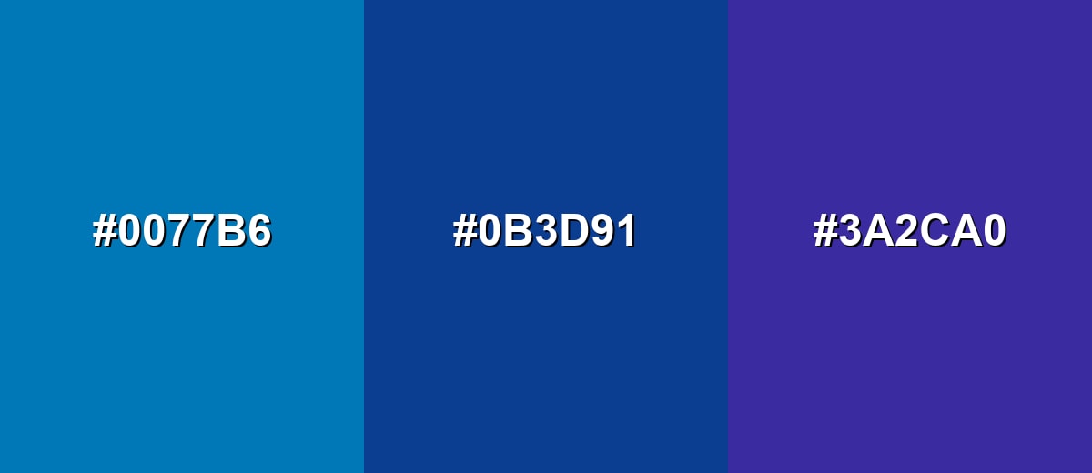 analogous color for phthalo-blue