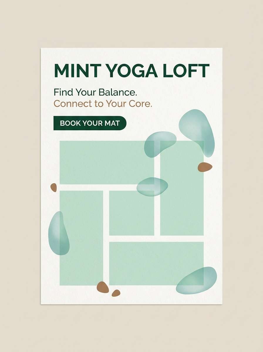 yoga class flyer