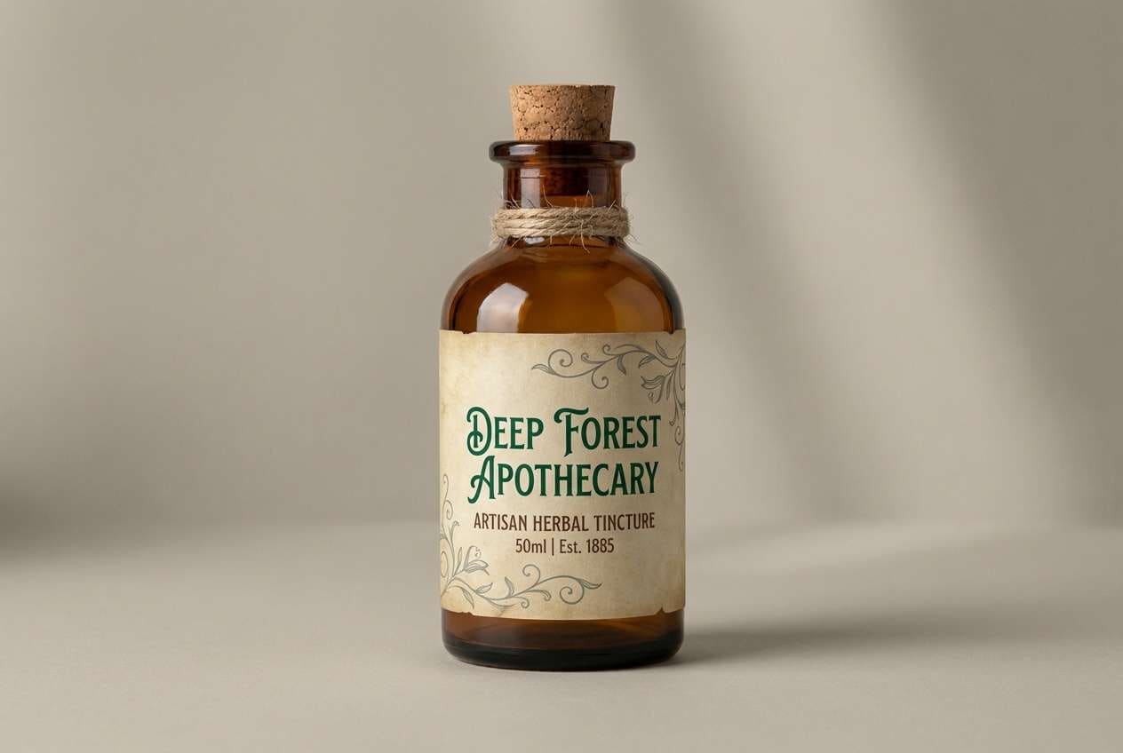 herbal tincture label