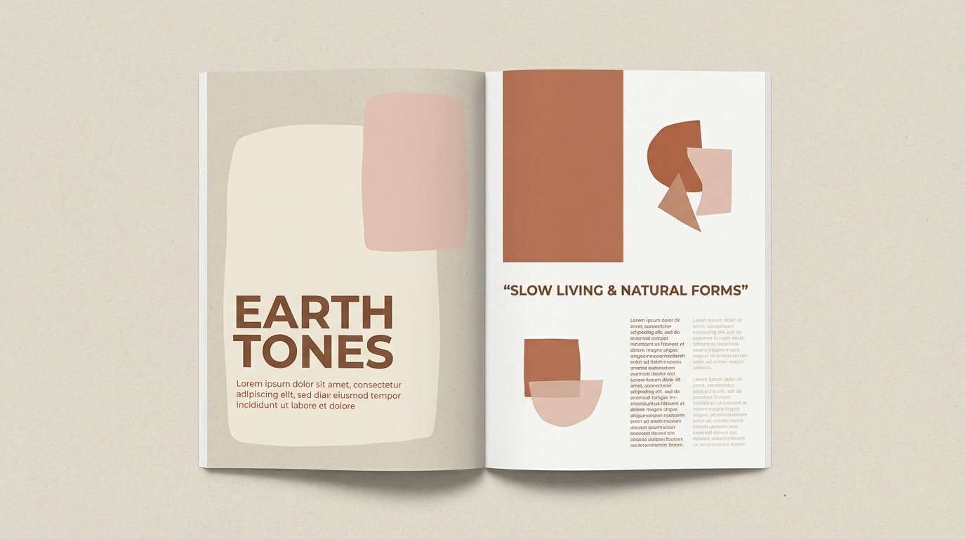 autumn editorial layout spread