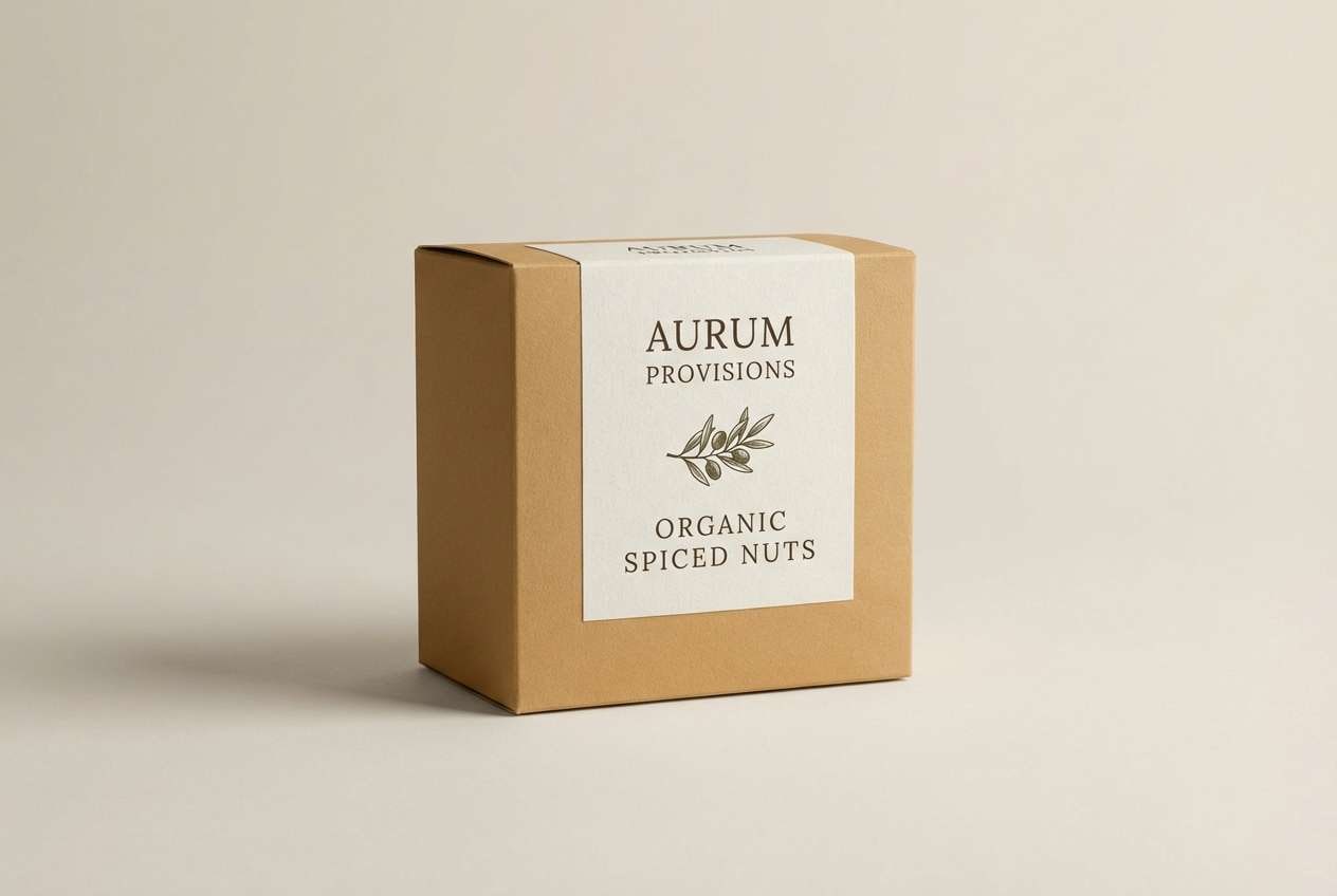 artisan label packaging mockup