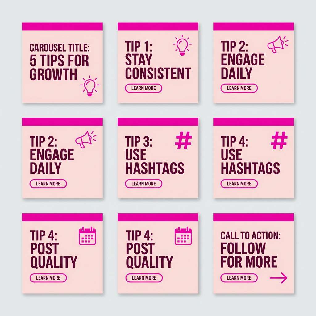 pink carousel templates