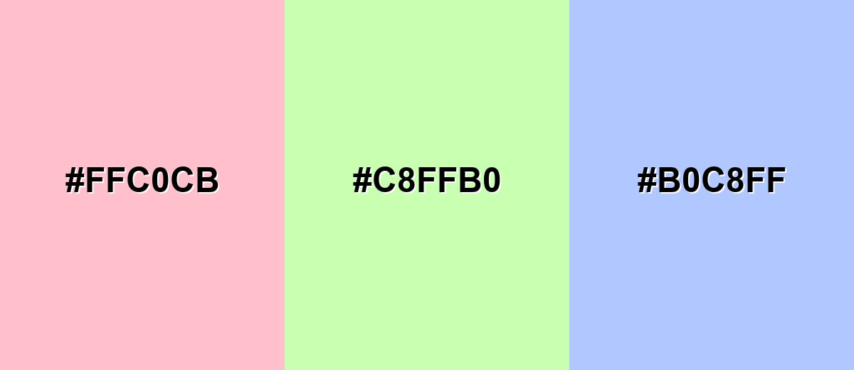 triadic combinations of pink-color