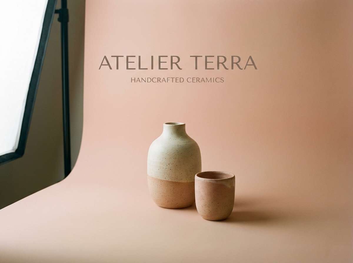 ceramics ad in blush and clay